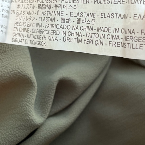 Zara Romper Olive Green Sz L - EUC - Picture 4 of 5